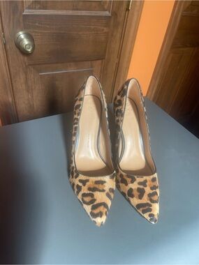 Banana Republic Leopard-Print Pointed Toe Pumps - Brown & Black